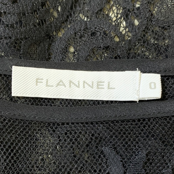 FLANNEL Black Lace Camisole Adjustable Straps Size 0 - Picture 5 of 8